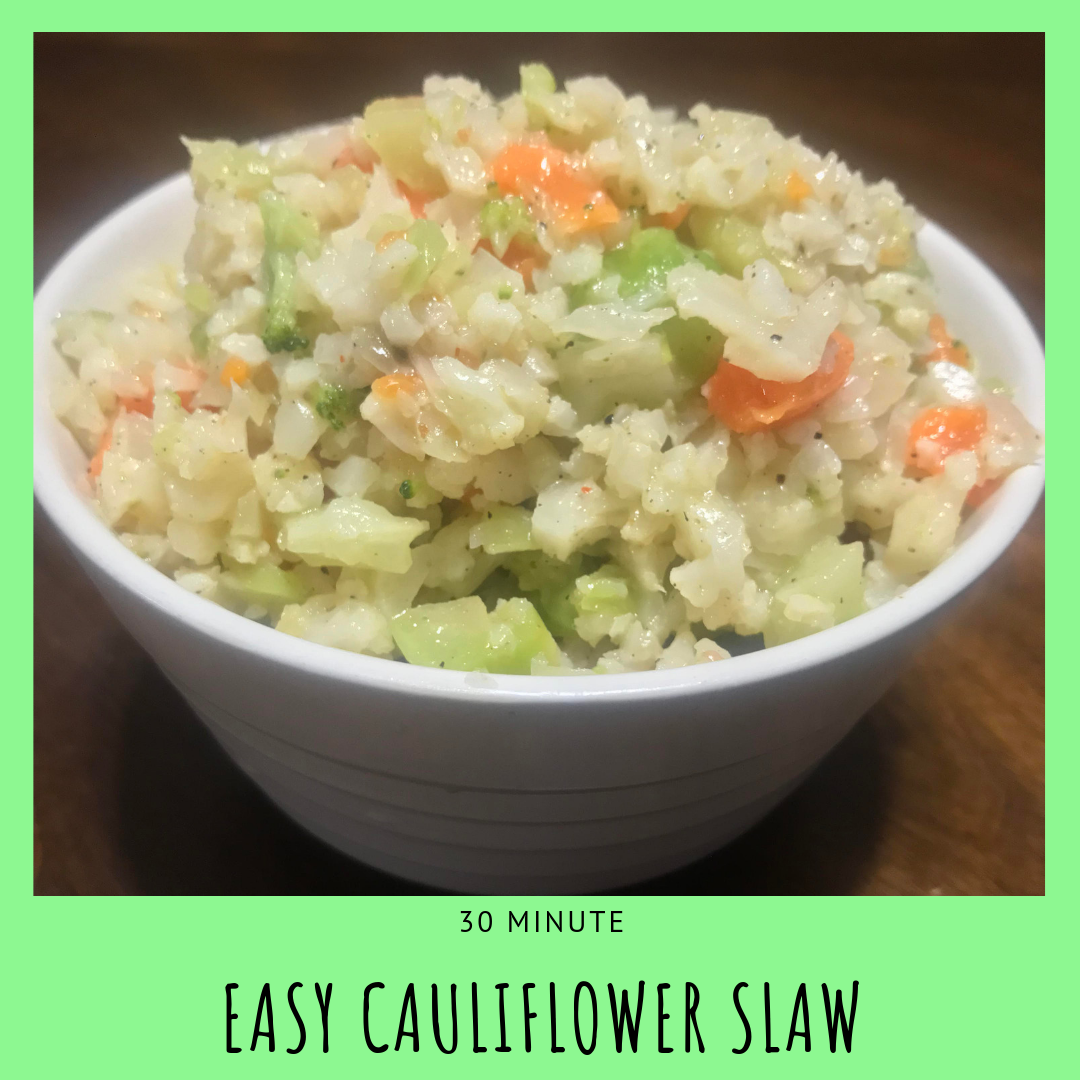 easy cauliflower slaw recipe