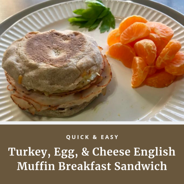 english muffin breakfast sandwich