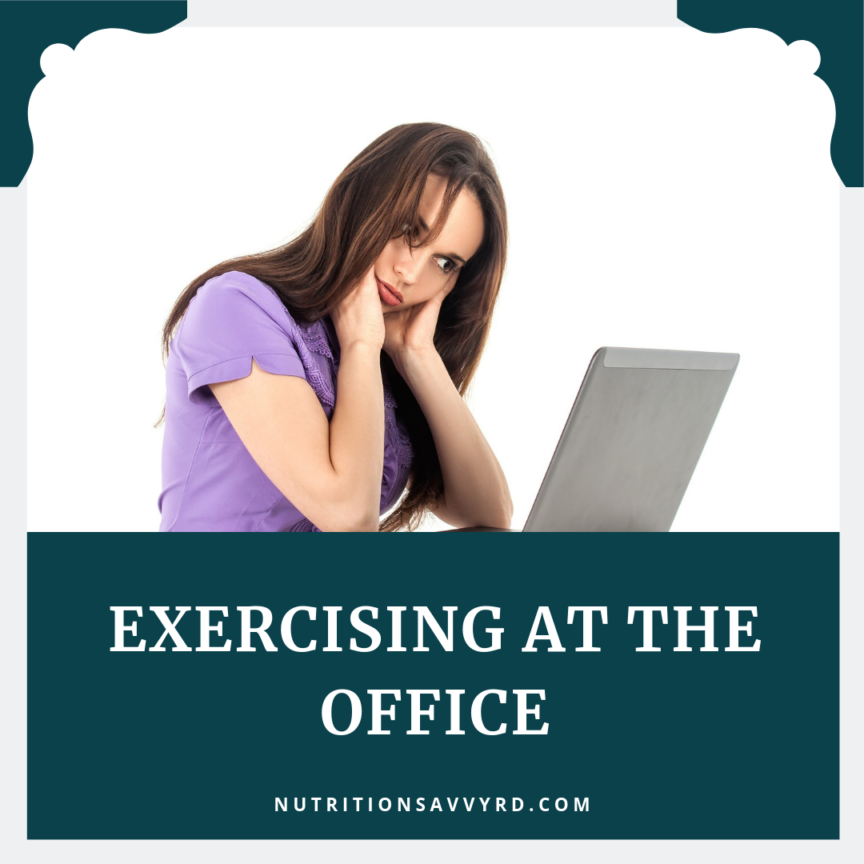 exercising at the office