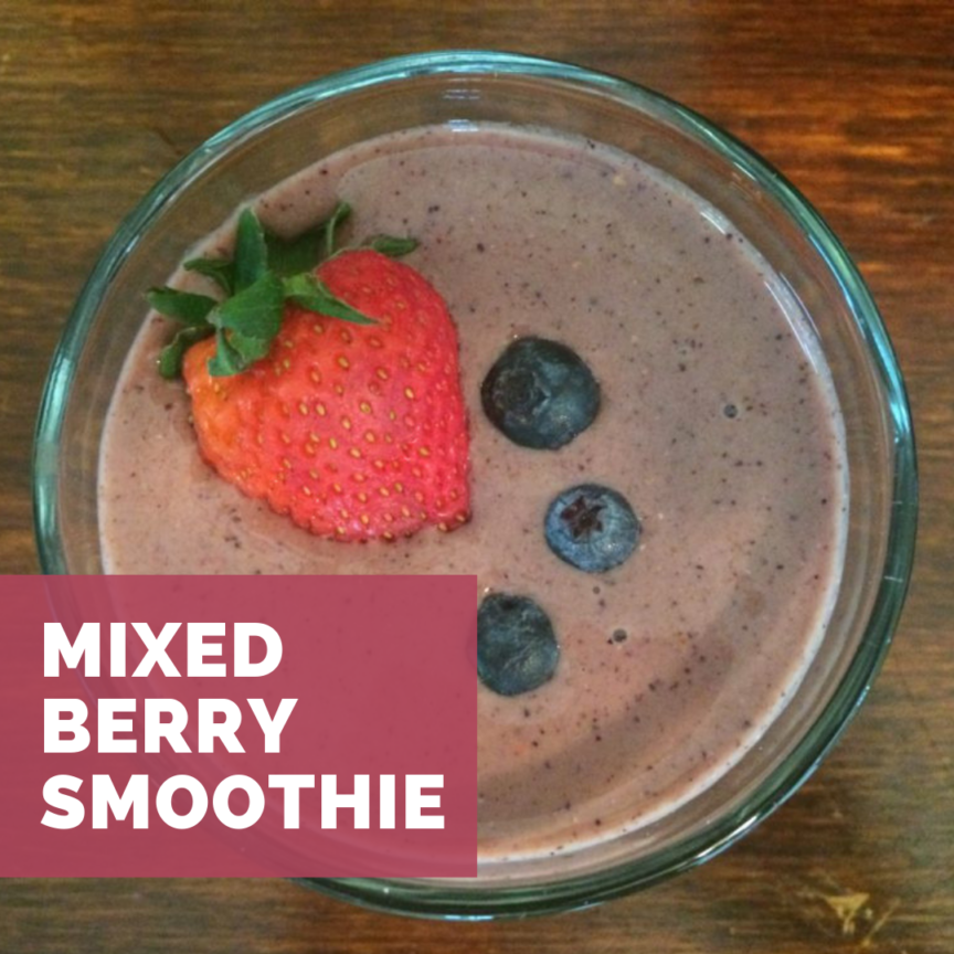 mixed berry smoothie